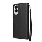 For Samsung Galaxy S25 Edge 5G 3-Card Slots Multifunctional Leather Phone Case(Black) - 3