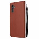 For Samsung Galaxy S25 FE 5G 3-Card Slots Multifunctional Leather Phone Case(Brown) - 3