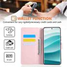 For Redmi Note 14 Pro 4G Rose Flower Embossed 3-Card Slots Leather Phone Case(Pink) - 3