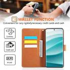 For Redmi Note 14 Pro 5G Global Rose Flower Embossed 3-Card Slots Leather Phone Case(Brown) - 3