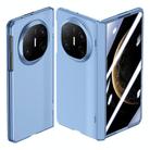 For Huawei Mate X6 Integrated Skin Feel Automatic Rebound Hinge Phone Case(Blue) - 1
