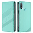 For Motorola Moto E20 Embossed Multi-functional Wallet Retro Leather Phone Case(Mint Green) - 2