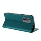 For Motorola Edge 2022 Embossed Multi-functional Wallet Retro Leather Phone Case(Dark Green) - 3