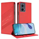 For Motorola Edge 5G 2024 Embossed Multi-functional Wallet Retro Leather Phone Case(Red) - 1