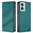For Motorola Edge 50 Fusion Embossed Multi-functional Wallet Retro Leather Phone Case(Dark Green) - 2