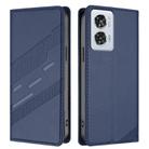 For Motorola Edge 50 Fusion Embossed Multi-functional Wallet Retro Leather Phone Case(Dark Blue) - 2