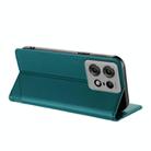 For Motorola Edge 50 Pro Embossed Multi-functional Wallet Retro Leather Phone Case(Dark Green) - 3