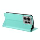 For Motorola Edge 50 Pro Embossed Multi-functional Wallet Retro Leather Phone Case(Mint Green) - 3