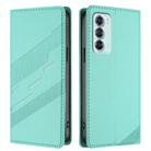 For Motorola Edge S30 Embossed Multi-functional Wallet Retro Leather Phone Case(Mint Green) - 2