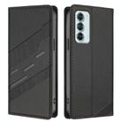 For Motorola Edge S30 Embossed Multi-functional Wallet Retro Leather Phone Case(Black) - 2