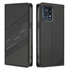 For Motorola Edge+ 2023 Embossed Multi-functional Wallet Retro Leather Phone Case(Black) - 2