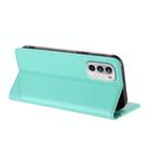 For Motorola Moto G 5G 2022 Embossed Multi-functional Wallet Retro Leather Phone Case(Mint Green) - 3