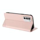 For Motorola Moto G 5G 2022 Embossed Multi-functional Wallet Retro Leather Phone Case(Pink) - 3