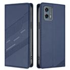 For Motorola Moto G 5G 2023 Embossed Multi-functional Wallet Retro Leather Phone Case(Dark Blue) - 2