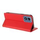 For Motorola Moto G 5G 2024 Embossed Multi-functional Wallet Retro Leather Phone Case(Red) - 3