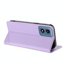 For Motorola Moto G 5G 2024 Embossed Multi-functional Wallet Retro Leather Phone Case(Light Purple) - 3