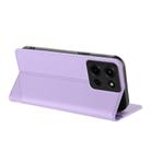 For Motorola Moto G 5G 2025 Embossed Multi-functional Wallet Retro Leather Phone Case(Light Purple) - 3