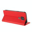 For Motorola Moto G Play 2021 Embossed Multi-functional Wallet Retro Leather Phone Case(Red) - 3