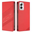 For Motorola Moto G Power 5G 2024 Embossed Multi-functional Wallet Retro Leather Phone Case(Red) - 2