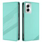 For Motorola Moto G Power 5G 2024 Embossed Multi-functional Wallet Retro Leather Phone Case(Mint Green) - 2
