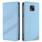 For Motorola Moto G Power 2021 Embossed Multi-functional Wallet Retro Leather Phone Case(Light Blue) - 2