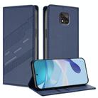 For Motorola Moto G Power 2021 Embossed Multi-functional Wallet Retro Leather Phone Case(Dark Blue) - 1