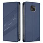 For Motorola Moto G Power 2021 Embossed Multi-functional Wallet Retro Leather Phone Case(Dark Blue) - 2
