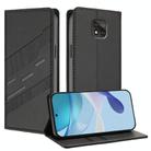 For Motorola Moto G Power 2021 Embossed Multi-functional Wallet Retro Leather Phone Case(Black) - 1