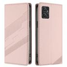 For Motorola Moto G Power 2023 Embossed Multi-functional Wallet Retro Leather Phone Case(Pink) - 2