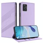 For Motorola Moto G Power 2023 Embossed Multi-functional Wallet Retro Leather Phone Case(Light Purple) - 1