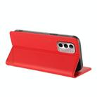 For Motorola Moto G Stylus 4G 2022 Embossed Multi-functional Wallet Retro Leather Phone Case(Red) - 3