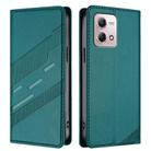 For Motorola Moto G Stylus 4G 2023 Embossed Multi-functional Wallet Retro Leather Phone Case(Dark Green) - 2