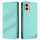 For Motorola Moto G Stylus 5G 2023 Embossed Multi-functional Wallet Retro Leather Phone Case(Mint Green) - 2