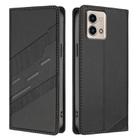 For Motorola Moto G Stylus 5G 2023 Embossed Multi-functional Wallet Retro Leather Phone Case(Black) - 2
