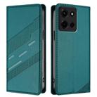 For Motorola Moto G Stylus 5G 2025 Embossed Multi-functional Wallet Retro Leather Phone Case(Dark Green) - 2