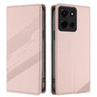 For Motorola Moto G Stylus 5G 2025 Embossed Multi-functional Wallet Retro Leather Phone Case(Pink) - 2