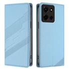 For Motorola Moto G Stylus 5G 2025 Embossed Multi-functional Wallet Retro Leather Phone Case(Light Blue) - 2