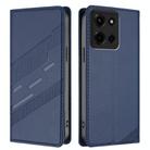 For Motorola Moto G Stylus 5G 2025 Embossed Multi-functional Wallet Retro Leather Phone Case(Dark Blue) - 2