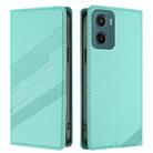 For Motorola Moto G05 Embossed Multi-functional Wallet Retro Leather Phone Case(Mint Green) - 2