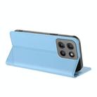 For Motorola Moto G15 Embossed Multi-functional Wallet Retro Leather Phone Case(Light Blue) - 3