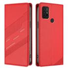 For Motorola Moto G30 Embossed Multi-functional Wallet Retro Leather Phone Case(Red) - 2