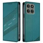 For Motorola Edge 60 Pro Embossed Multi-functional Wallet Retro Leather Phone Case(Dark Green) - 2