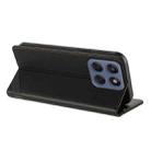 For Motorola Moto G56 5G Embossed Multi-functional Wallet Retro Leather Phone Case(Black) - 3