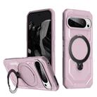 For Google Pixel 9 Pro Frosted MagSafe Holder Phone Case(Pink) - 1