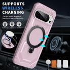 For Google Pixel 9 Pro Frosted MagSafe Holder Phone Case(Pink) - 2
