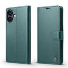For iPhone 16 Forwenw F6 Series RFID Leather Phone Case(Green) - 1