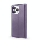 For iPhone 15 Pro Max Forwenw F6 Series RFID Leather Phone Case(Purple) - 3