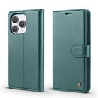 For iPhone 15 Pro Max Forwenw F6 Series RFID Leather Phone Case(Green) - 1