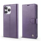 For iPhone 12 Pro Max Forwenw F6 Series RFID Leather Phone Case(Purple) - 1