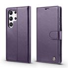 For Samsung Galaxy S23 Ultra 5G Forwenw F6 Series RFID Leather Phone Case(Purple) - 1